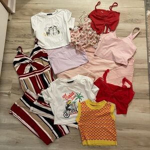 Mixed Women's Tops & Dresses - Red, Pink, White, Yellow